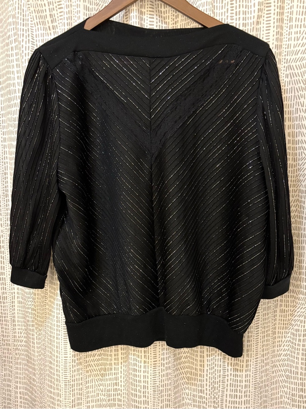 Black sparkle top